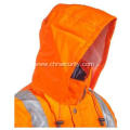 Men's High Visibility 4-In-1 Safety Hooded Jacket